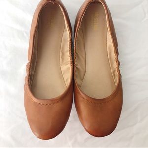 Mossimo Brown Elastic Ballet Flats